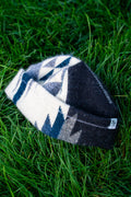 Black/White & Navy Baby Alpaca Wool